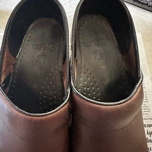 Dansko Antique brown leather clog